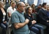 Freedom Convoy organizers Chris Barber and Tamara Lich sit in the gallery as they wait for the start of the day's hearings at the Public Order Emergency Commission, where they were to appear as witnesses, in Ottawa on Wednesday, Nov. 2, 2022. THE CANADIAN PRESS/Justin Tang