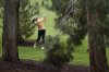 Brittany Altomare hits from the rough on the third hole during the first round of the LPGA T-Mobile Match Play golf tournament Wednesday, April 2, 2025, in North Las Vegas, Nev. (AP Photo/John Locher)