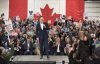 Conservative Leader Pierre Poilievre speaks to the crowd at a rally in Fredericton, N.B., Monday, March 31, 2025. THE CANADIAN PRESS/Stephen MacGillivray