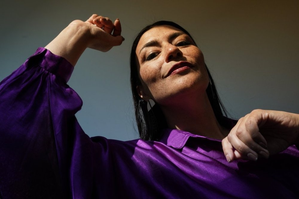 Elisapie, an Inuk singer-songwriter from Salluit, Nunavik, poses for a portrait in Toronto, Thursday, June 20, 2024. THE CANADIAN PRESS/Chris Young
