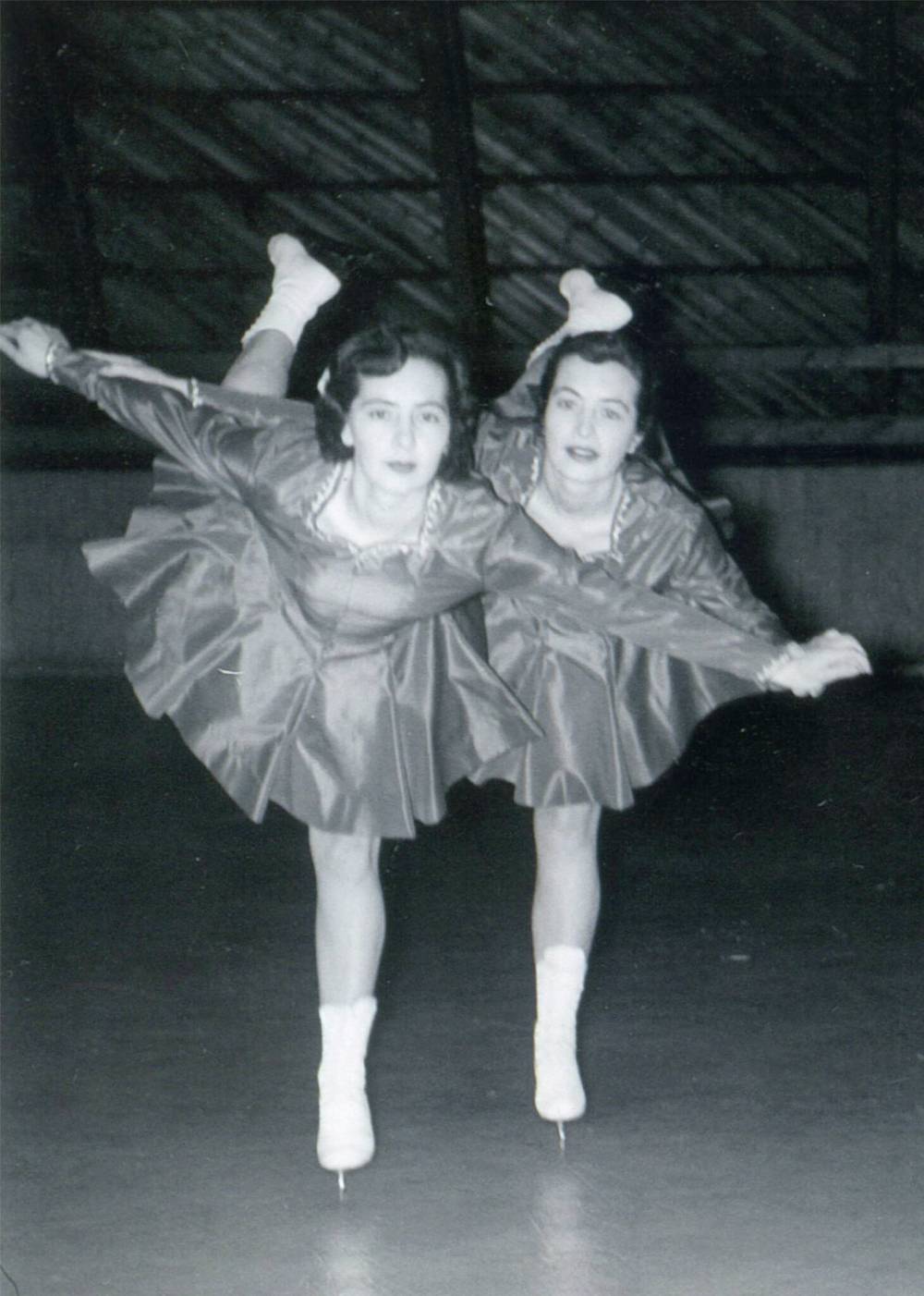 SUPPLIED
Lorraine, right, and Dorothy taught skating.