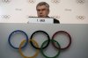 International Olympic Committee President Thomas Bach speaks during a press conference, ahead of the 144th session which will elect the new IOC President, in Costa Navarino, southwestern Greece, Monday, March 17, 2025. (AP Photo/Thanassis Stavrakis)