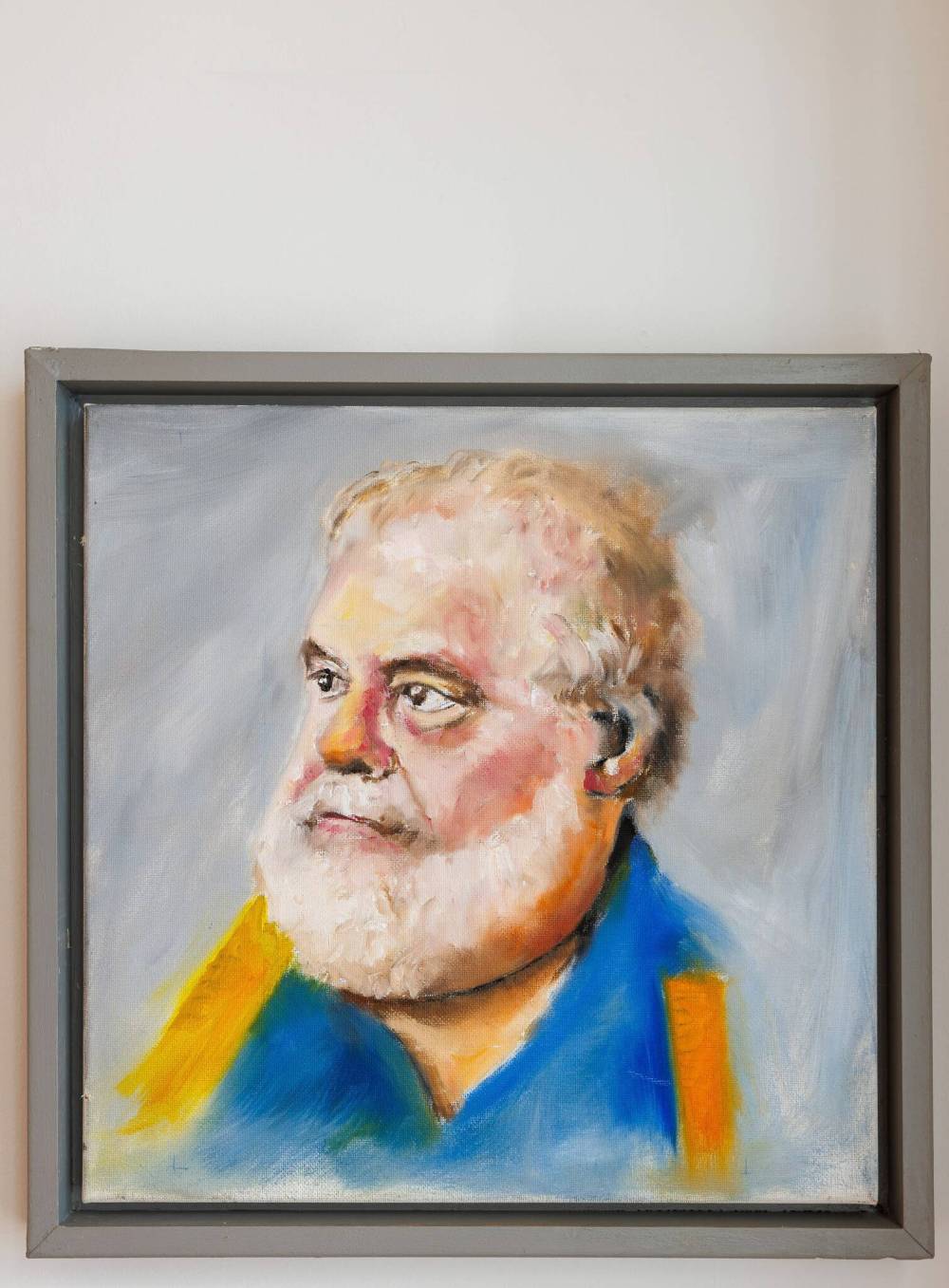 MIKE DEAL / FREE PRESS
Liz Sellors’ painting of Daniel Roscoe.