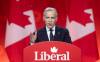 Liberal Leader Mark Carney delivers his victory speech during the Liberal leadership announcement in Ottawa on Sunday, March 9, 2025. (Adrian Wyld / The Canadian Press)