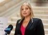 MIKE DEAL / FREE PRESS FILES
                                Brianne Goertzen, board member of the Child Care Coalition of Manitoba, Child Care Now, speaks during the press conference. In a joint media conference at the base of the grand staircase in the Manitoba Legislative Building, organized by Child Care Now on the National Day of Action on Child Care, the Child Care Coalition of Manitoba and Manitoba Child Care Coalition are calling on the new government to reaffirm the commitment to facility expansion and training, retaining and paying child care workers with a fair wage. See Carol Sanders story 231130 - Thursday, November 30, 2023.