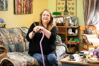 MIKAELA MACKENZIE / FREE PRESS
                                Lisa Minuk has been using cannabis for 50 years. She now finds it helps ease the pain from fibromyalgia flare-ups.