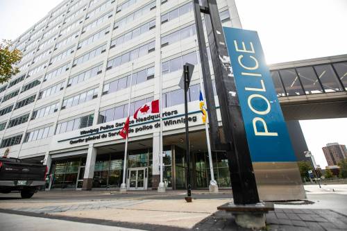 MIKAELA MACKENZIE / FREE PRESS 	 Winnipeg Police Service headquarters on Friday, Oct. 4, 2024. For — story. Winnipeg Free Press 2024