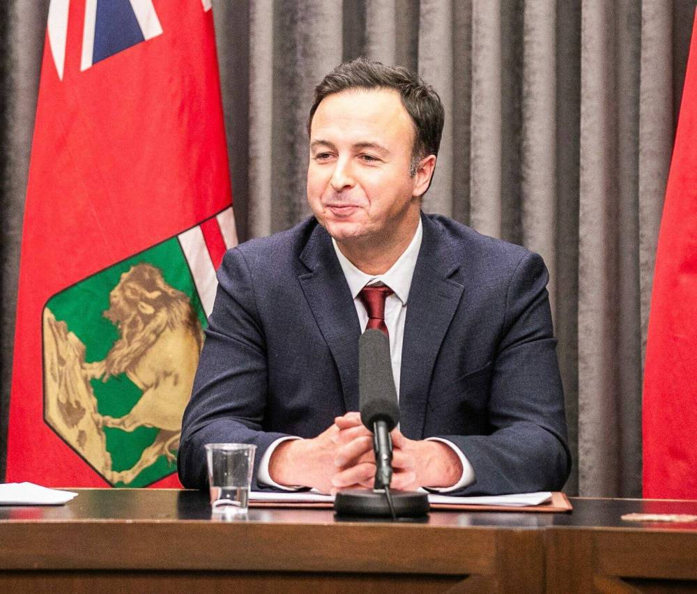 MIKAELA MACKENZIE / FREE PRESS FILES
Manitoba Finance Minister Adrien Sala says that while flexibility to work from home remains, ‘the vast majority’ of government workers are working in the office.