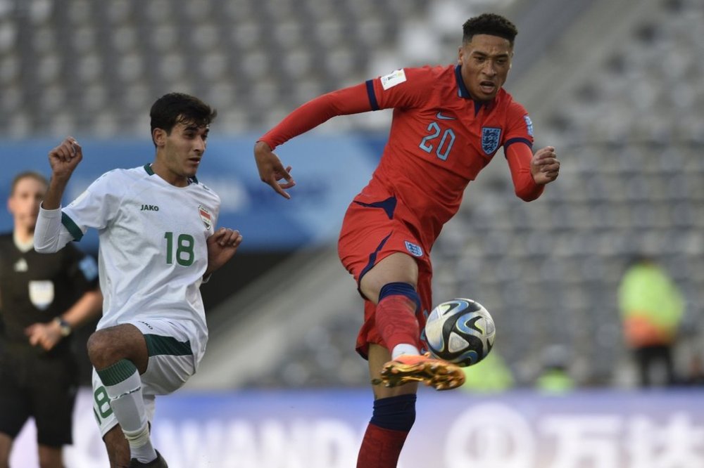 Forwards Daniel Jebbison and Promise (Tobi) David, Jesse Marsch's newest recruits, have been included in Canada's 23-man roster for the CONCACAF Nations League Finals. England's Jebbison, right, kicks the ball as Iraq's Ali Sadeq looks on during a FIFA U-20 World Cup Group E soccer match at Diego Armando Maradona stadium in La Plata, Argentina, Sunday, May 28, 2023. (AP Photo/Gustavo Garello)