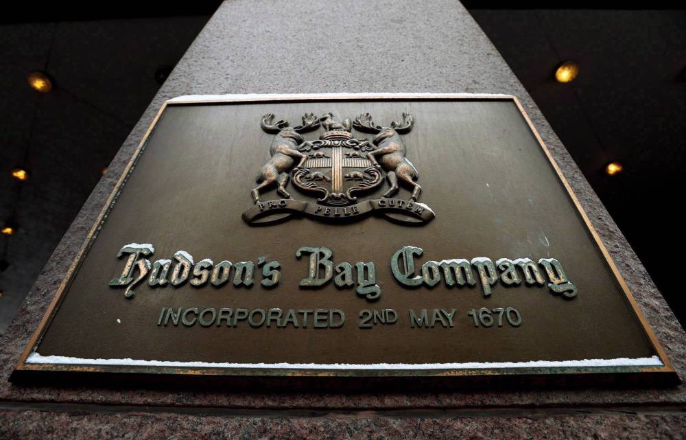 NATHAN DENETTE / THE CANADIAN PRESS FILES
Hudson’s Bay asked the Ontario Superior Court on Monday to allow the company to start liquidating all 80 of its stores.