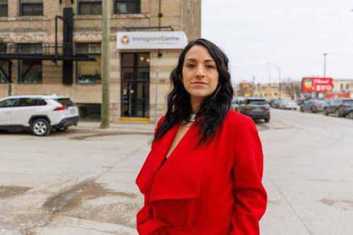 MIKE DEAL / FREE PRESS
                                Fernanda Vallejo is the founder of Latinas Manitoba, a non-profit organization dedicated to supporting the Latin American community in Winnipeg, with a special focus on empowering women. Fernanda Vallejo at the Immigrant Centre Manitoba because it&rsquo;s where her organization hosts some workshops. Reporter: Aaron Epp 250319 - Wednesday, March 19, 2025.