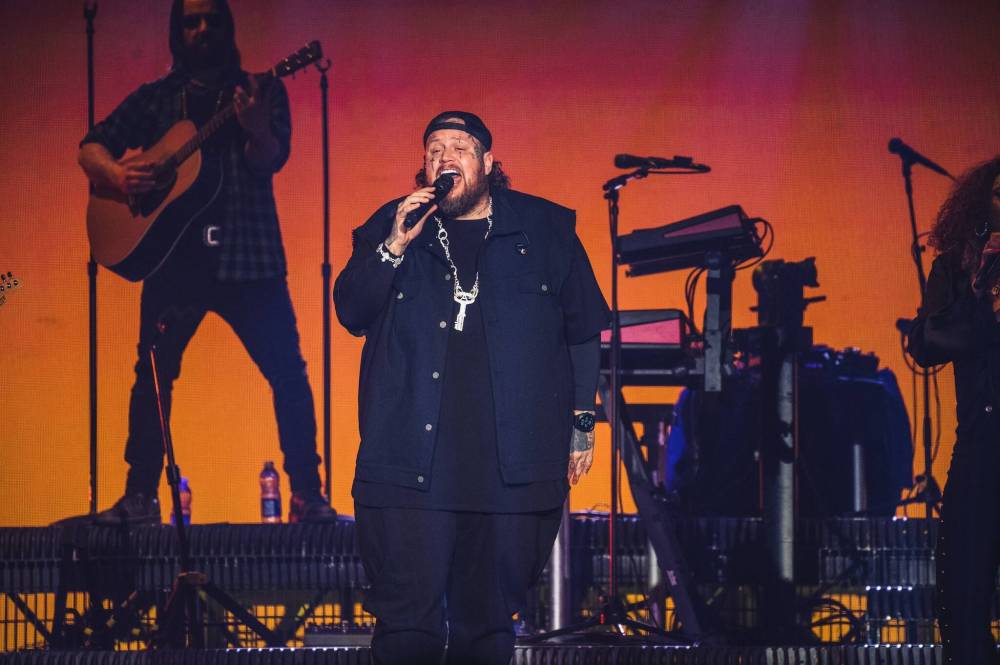 Grammy-nominated country music artist Jelly Roll performed at Canada Life Centre on Monday night.
