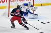 Fred Greenslade / THE CANADIAN PRESS
                                Buffalo Sabres’ goaltender James Reimer (right) makes a save on Winnipeg Jets’ Colin Miller during first period action at Canada Life Centre on Sunday.