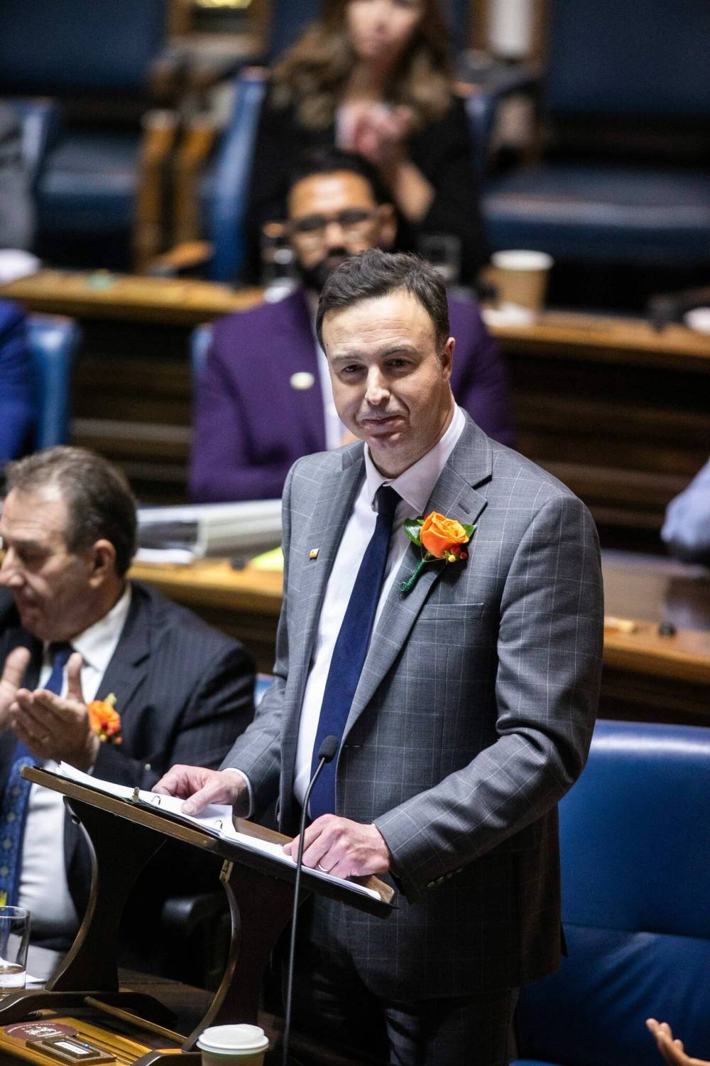 MIKAELA MACKENZIE / FREE PRESS
Manitoba Finance Minister Adrien Sala