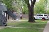 RCMP officers and IIU investigators were on scene at an apartment at 534 Hazel Bay in Portage La Prairie on May 24, 2023, after police shot an killed an 18-year-old man earlier that day. (Tyler Searle / Free Press files)