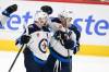 Nick Wass / THE ASSOCIATED PRESS FILES
                                Winnipeg Jets defenceman Josh Morrissey (left) celebrates his game-winning goal against the Washington Capitals with teammate Kyle Connor during overtime in February.