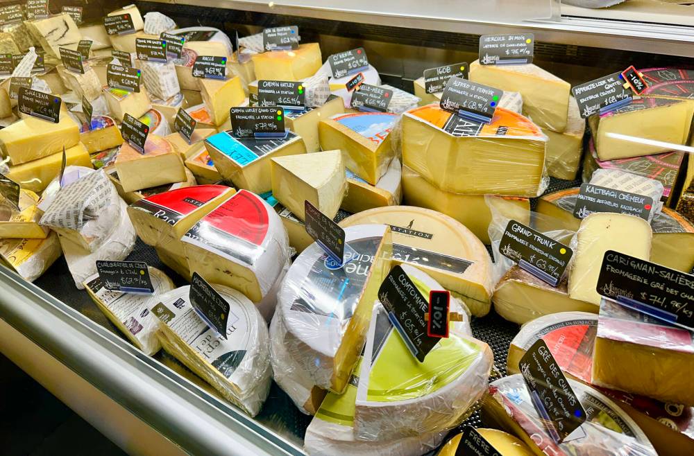 SHEL ZOLKEWICH / FREE PRESS
Le Marché des Saveurs du Québec (located in Marché Jean-Talon) makes it easy to pick some favourites with over 400 Quebec products in one shop, including artisanal cheeses.