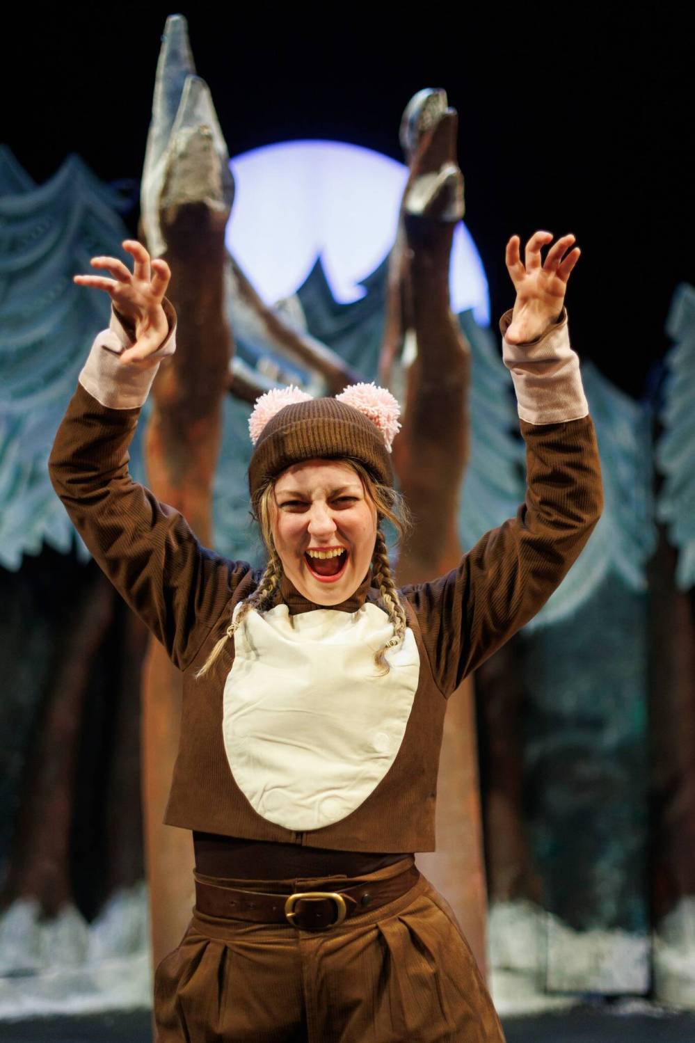 MIKE DEAL / FREE PRESS
Laura Dowsett’s mouse has to pretend to be fearsome in The Gruffalo’s Child.
