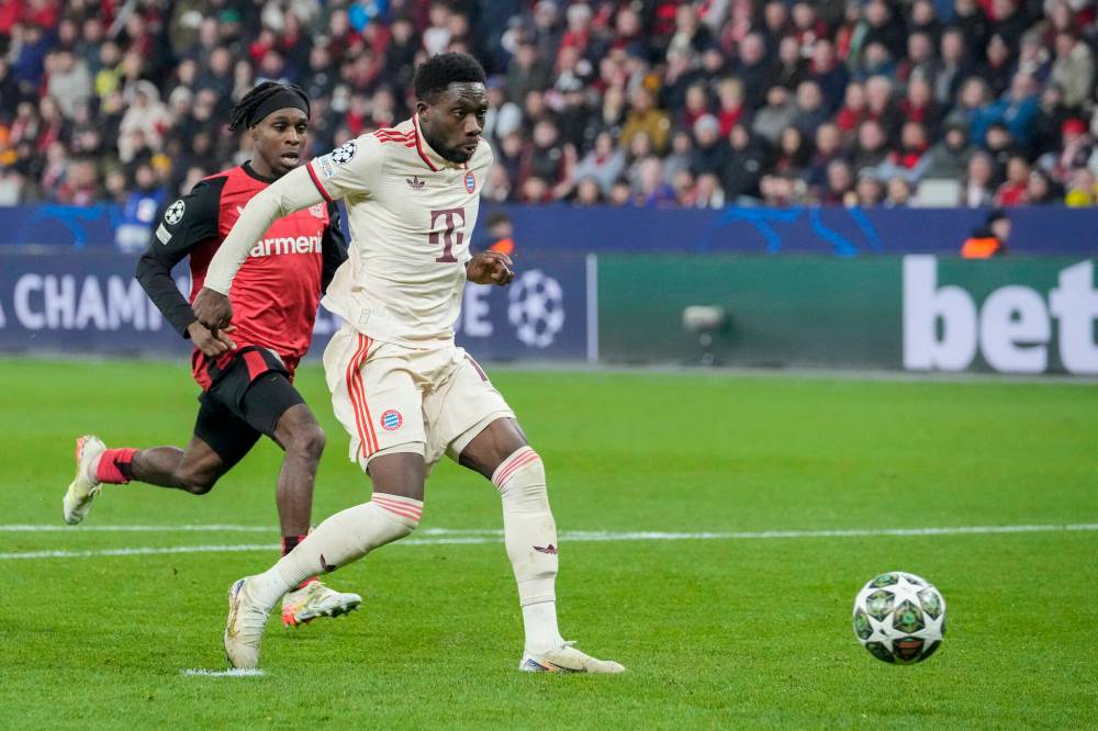 MARTIN MEISSNER / THE ASSOCIATED PRESS FILES
Bayern Munich is none to pleased their star player Alphonso Davies suffered a season-ending ACL injury while representing Canada.