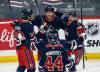 John Woods / THE CANADIAN PRESS
                                Winnipeg Jets Morgan Barron (36), David Gustafsson (19), Dylan DeMelo (2), Brandon Tanev (73) and Josh Morrissey (44) celebrate Gustafsson’s goal against the New Jersey Devils during first the period in Winnipeg on Friday.