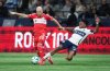 Chicago Fire's Andrew Gutman, left, and Vancouver Whitecaps' Edier Ocampo vie for the ball during the first half of an MLS soccer match, in Vancouver, on Saturday, March 22, 2025. THE CANADIAN PRESS/Darryl Dyck