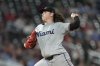 FILE - Miami Marlins starting pitcher Ryan Weathers delivers during the fifth inning of a baseball game against the Minnesota Twins, Sept. 24, 2024, in Minneapolis. (AP Photo/Abbie Parr, File)