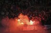 Croatia's fans light flares during the UEFA Nations League quarterfinal second leg soccer match between France and Croatia, at the Stade de France in Saint-Denis, outside Paris, Sunday, March 23, 2025. (AP Photo/Thibault Camus)