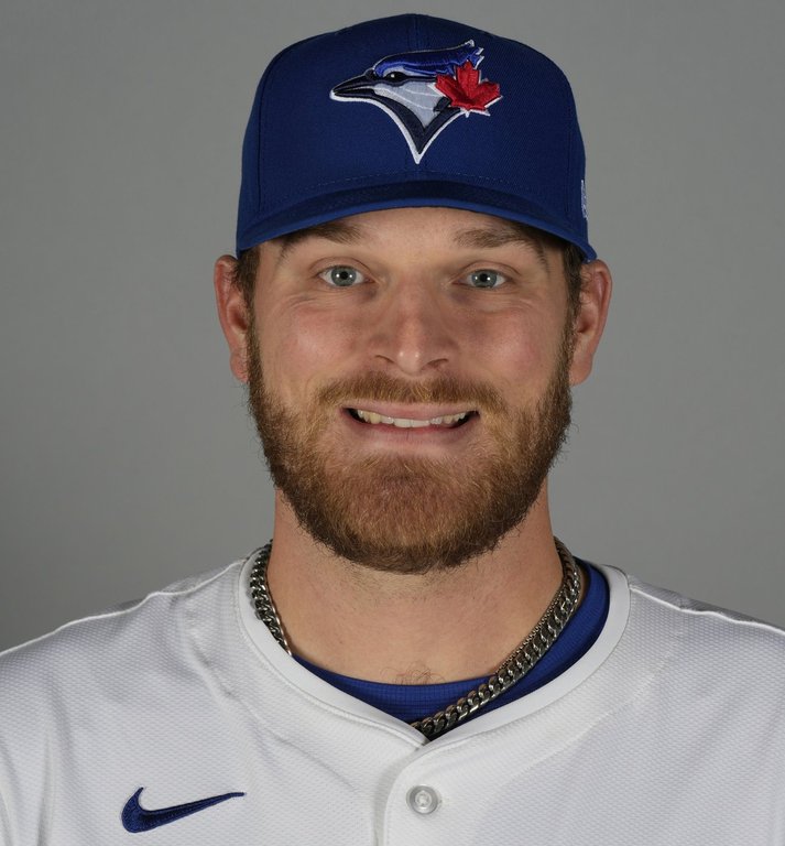 Toronto Blue Jays pitcher Nick Robertson poses in Dunedin, Fla., on February 21, 2025. THE CANADIAN PRESS/AP, Chris O'Meara