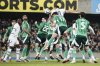 Switzerland's Vincent Sierro scores a goal against Northern Ireland during the international friendly soccer match between Northern Ireland and Switzerland at Windsor Park stadium, in Belfast, Northern Ireland, Friday, March 21, 2025. (AP Photo/Peter Morrison)