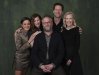 Chase Sui Wonders, from left, Kathryn Hahn, Seth Rogen, Ike Barinholtz and Catherine O'Hara, cast members in the Apple TV+ series 