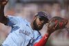 FILE - Toronto Blue Jays' Vladimir Guerrero Jr. makes a catch during the seventh inning of a baseball game against the Chicago Cubs, Sunday, Aug. 18, 2024, in Chicago. (AP Photo/Melissa Tamez, file)