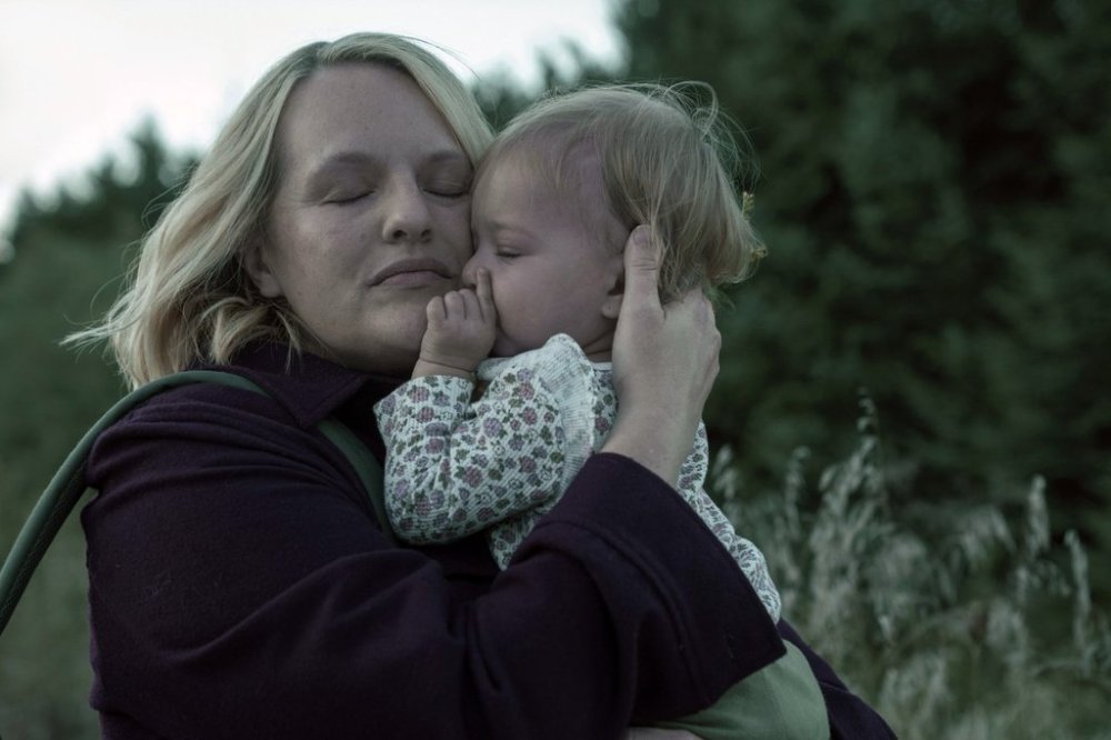 This image released by Disney shows Elisabeth Moss in a scene from