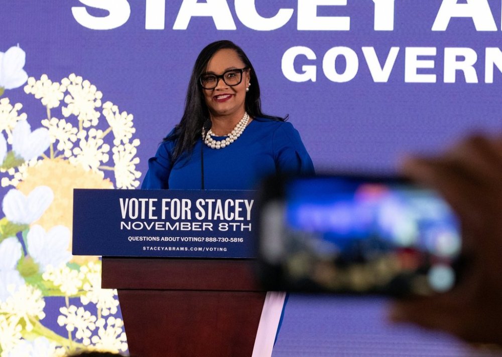FILE - Rep. Nikema Williams, D-Ga., speaks during an election night event for Democratic candidate for Georgia Governor Stacey Abrams in Atlanta on Tuesday, Nov. 8, 2022. (AP Photo/Ben Gray, file)
