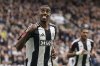 Newcastle United's Alexander Isak celebrates scoring the opening goal during the FA Cup fifth round match between Newcastle United and Brighton and Hove Albion at St James' Park, Newcastle, England, Sunday, March 2, 2025. (Owen Humphreys/PA via AP)