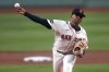 FILE - Boston Red Sox pitcher Brayan Bello delivers during the first inning of a baseball game against the Baltimore Orioles at Fenway Park, Sept. 9, 2024, in Boston. (AP Photo/Charles Krupa, file)