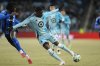 Minnesota United forward Tani Oluwaseyi (14) controls the ball as CF Montreal midfielder Ousman Jabang, left, defends during the second half of an MLS soccer match in St. Paul, Minn., Saturday, March 1, 2025. THE CANADIAN PRESS/AP-Abbie Parr