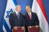 FILE - Israeli Prime Minister Benjamin Netanyahu, left, and his Hungarian counterpart Viktor Orban chat as they attend a signing ceremony in the Parliament building in Budapest, Hungary, Tuesday, July 18, 2017. (Balazs Mohai/MTI via AP, File)