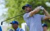 Sam Ryder tees off on the 17th hole during the first round of the Texas Open golf tournament, Thursday, April 3, 2025, in San Antonio, Texas. (AP Photos/Rodolfo Gonzalez)