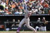 Boston Red Sox's Triston Casas hits a home run during the seventh inning of a baseball game against the Baltimore Orioles, Thursday, April 3 2025, in Baltimore. (AP Photo/Daniel Kucin Jr.)