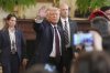 U.S. President Donald Trump waves as he departs a reception celebrating Greek Independence Day in the East Room of the White House in Washington on Monday, March 24, 2025. THE CANADIAN PRESS/AP-Jacquelyn Martin