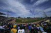 The Seattle Mariners and Athletics compete during the third inning of a spring training baseball game, Monday, March 17, 2025, in Mesa Ariz. (AP Photo/Matt York)