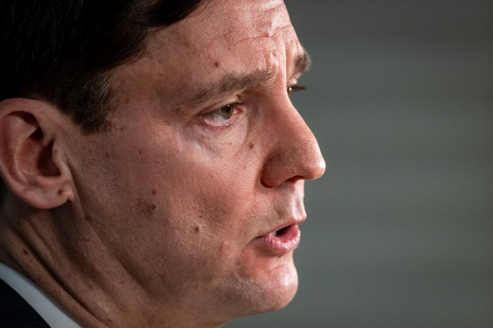 B.C. Premier David Eby speaks during a news conference in Vancouver, on Tuesday, January 7, 2025. THE CANADIAN PRESS/Ethan Cairns