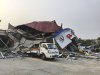 In this image provided by The Myanmar Military True News Information Team, Damaged buildings caused by an earthquake is seen Friday, March 28, 2025, in Naypyitaw, Myanmar. (The Myanmar Military True News Information Team via AP)