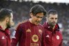 Roma's Paulo Dybala during the Serie A soccer match between Roma and Cagliari at Rome's Olympic stadium, Sunday, March 16, 2025. (Fabrizio Corradetti/LaPresse via AP)