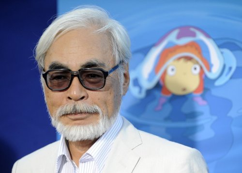 FILE - Hayao Miyazaki of Japan, director of the animated film 