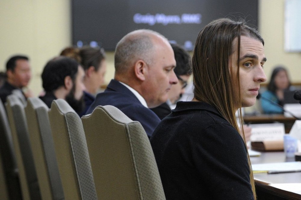 FILE - Rep. Zooey Zephyr, D-Missoula, attends a meeting of the House Judiciary Committee in the Montana State Capitol in Helena, Mont. on Monday, May 1, 2023. (Thom Bridge/Independent Record via AP, File)