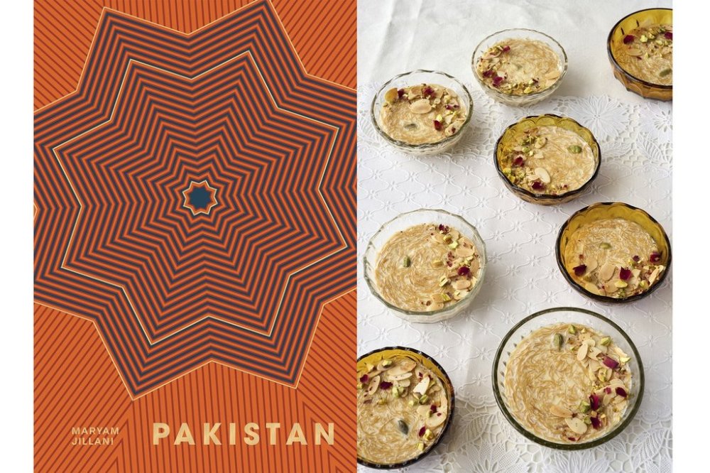This combination of photos shows cover art for the cookbook