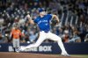 Toronto Blue Jays pitcher Max Scherzer (31) pitches the ball during first inning MLB baseball action against the Baltimore Orioles, in Toronto on Saturday, March 29, 2025. THE CANADIAN PRESS/Christopher Katsarov<