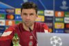 FILE - Bayern's Thomas Mueller attends a news conference in Munich, Germany, Tuesday, Jan. 28, 2025. (AP Photo/Matthias Schrader, file)