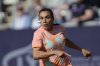 FILE - Orlando Pride's Marta (10) in action during an NWSL soccer match against Racing Louisville, Saturday, March 16, 2024, in Louisville, Ky. (AP Photo/AJ Mast, File)